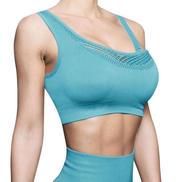 sports bra mesh breathable sports push up female gym fitness underwear female seamless running yoga bra, White;black
sports bra mesh breathable sports push up female gym fitness underwear female seamless running yoga bra, White;black