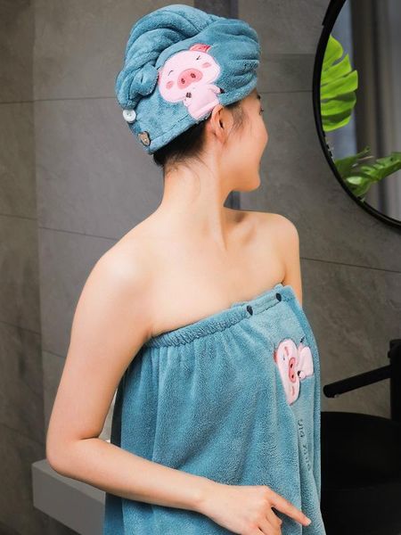 wearable quick drying cute animal hair hat new upgraded three size adjustable chest wrapped soft bath towel bathrobe
wearable quick drying cute animal hair hat new upgraded three size adjustable chest wrapped soft bath towel bathrobe