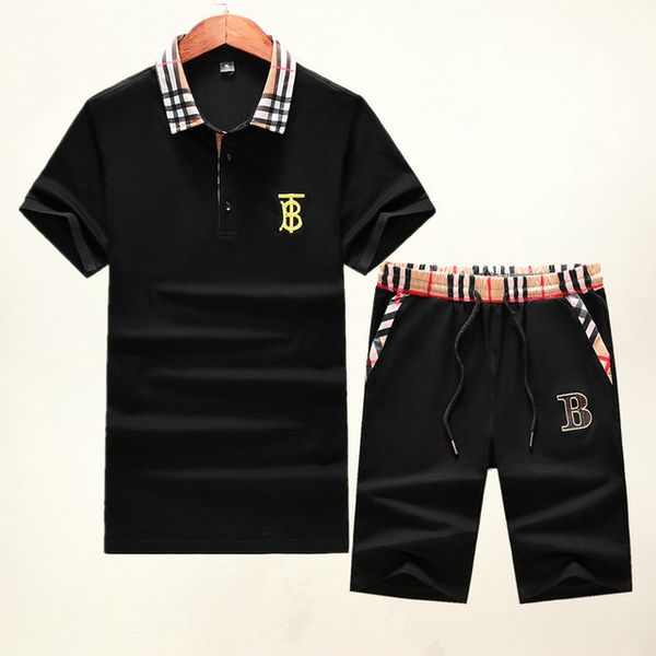 summer style short-sleeved mens tracksuit suit men's cotton lapel t-shirt sweatsuit shorts suit plaid stitching casual track suit, Gray
summer style short-sleeved mens tracksuit suit men's cotton lapel t-shirt sweatsuit shorts suit plaid stitching casual track suit, Gray