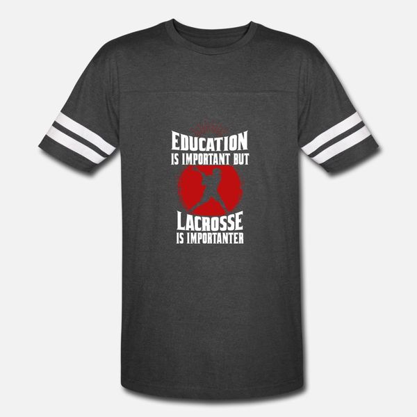 education is important but lacrosse lax t shirt men print 100% cotton round neck unique loose authentic summer normal shirt
education is important but lacrosse lax t shirt men print 100% cotton round neck unique loose authentic summer normal shirt