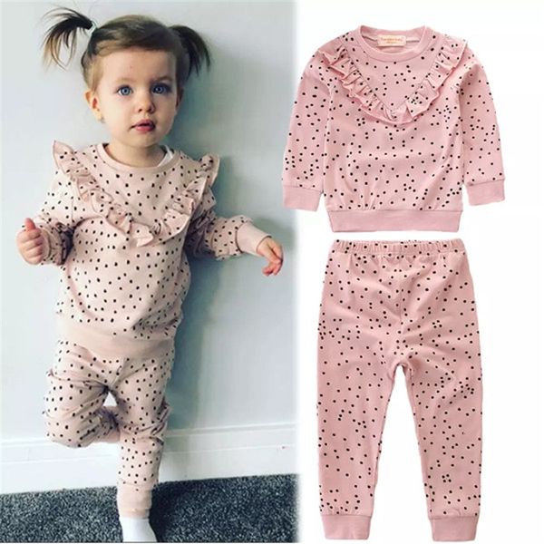 toddler kids baby girl dots shirt pants 2pcs outfits babies cotton tracksuit clothes 1-6t, White
toddler kids baby girl dots shirt pants 2pcs outfits babies cotton tracksuit clothes 1-6t, White