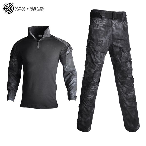 tactical suit military uniform training suit camouflage hunting sets shirts pants paintball clothes sets with pads 10 pockets, Camo
tactical suit military uniform training suit camouflage hunting sets shirts pants paintball clothes sets with pads 10 pockets, Camo
