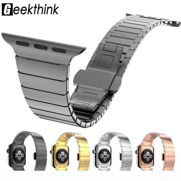316l stainless steel link bracelet replacement band for apple watch 4 3 2 1 40mm 44mm band strap with butterfly folding clasp, Black;brown
316l stainless steel link bracelet replacement band for apple watch 4 3 2 1 40mm 44mm band strap with butterfly folding clasp, Black;brown