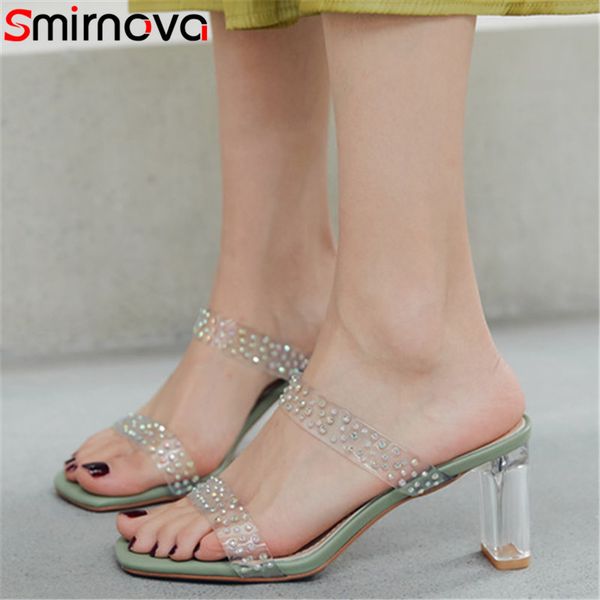 smirnova 2020 plus size 33-43 women sandals crystal transparent pvc high heels party casual shoes ladies summer sandals, Black
smirnova 2020 plus size 33-43 women sandals crystal transparent pvc high heels party casual shoes ladies summer sandals, Black
