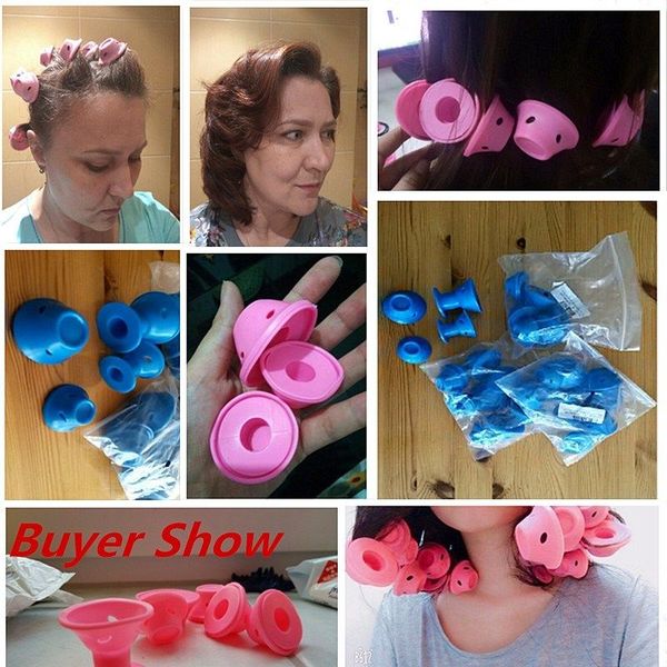 10 pieces of silicone hair curler hair care reusable curling tool curler easy to operate, Black
10 pieces of silicone hair curler hair care reusable curling tool curler easy to operate, Black