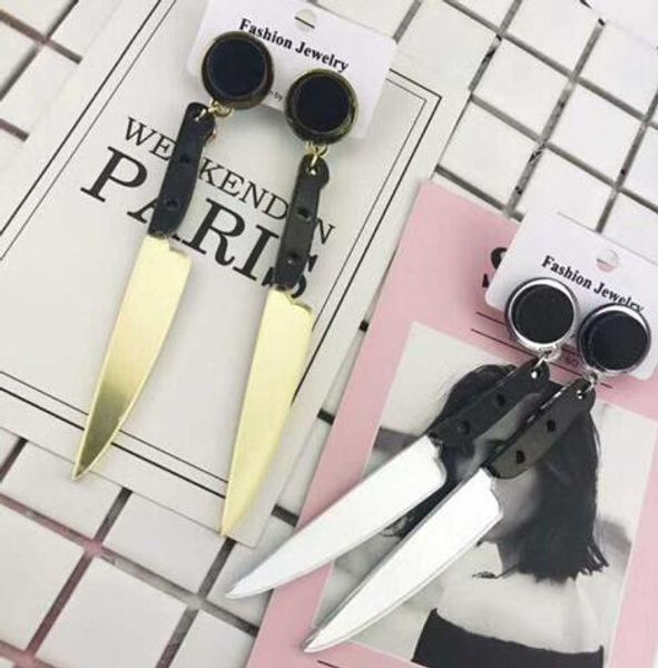 punk jewelry european fashion personality hip hop acrylic gold long drop earrings knife shape geometric dangle earrings, Silver
punk jewelry european fashion personality hip hop acrylic gold long drop earrings knife shape geometric dangle earrings, Silver