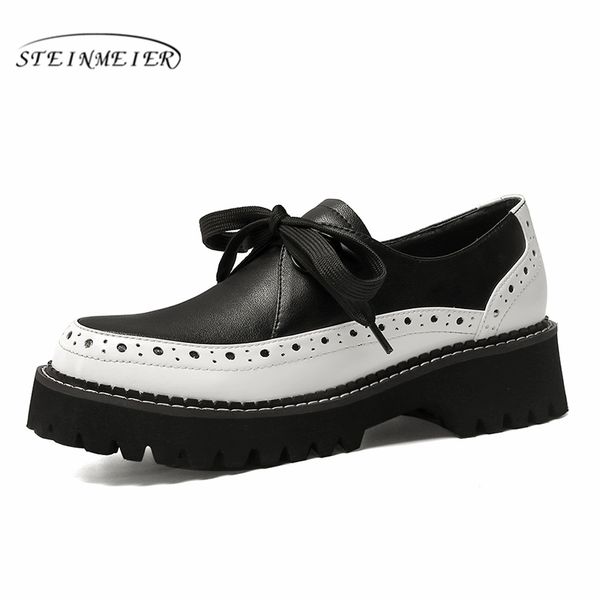 women genuine leather flats platform oxford shoes woman sneakers lady brogues vintage casual shoes for women footwear 2020, Black
women genuine leather flats platform oxford shoes woman sneakers lady brogues vintage casual shoes for women footwear 2020, Black