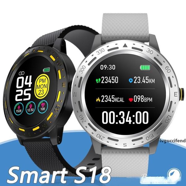 s18 sport ip68 waterproof smart watch screen touch men clock heart rate monitor smartwatch fitness tracker bracelet 
s18 sport ip68 waterproof smart watch screen touch men clock heart rate monitor smartwatch fitness tracker bracelet