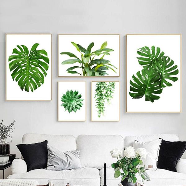 nature monstera ivy green leaves plants wall art canvas painting nordic posters and prints wall pictures for living room decor
nature monstera ivy green leaves plants wall art canvas painting nordic posters and prints wall pictures for living room decor