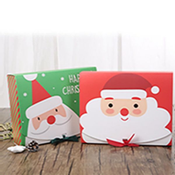 christmas eve big gift box santa & fairy design papercard kraft present party favour activity box red green eea684 
christmas eve big gift box santa & fairy design papercard kraft present party favour activity box red green eea684