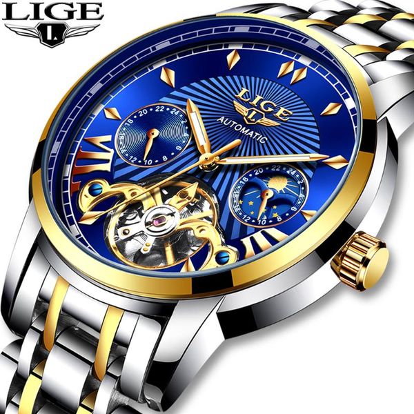 lige men's tourbillon waterproof watches automatic mechanical watches men skeleton watch male wristwatch relogio masculino+box, Slivery;brown
lige men's tourbillon waterproof watches automatic mechanical watches men skeleton watch male wristwatch relogio masculino+box, Slivery;brown
