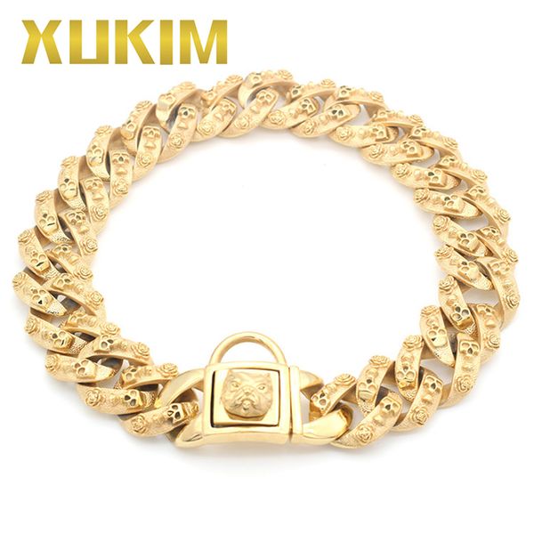 xukim jewelry bull bully dog chain 316l stainless steel gold plating skull punk gothic pet necklace gift for pet dogs, Silver
xukim jewelry bull bully dog chain 316l stainless steel gold plating skull punk gothic pet necklace gift for pet dogs, Silver