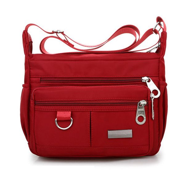 

Women Fashion Solid Color Zipper Waterproof Nylon Shoulder Bag Crossbody Bag Bolsa Feminina Hasp Dropship New 2020 Zer