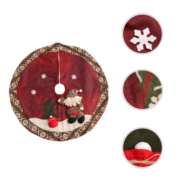 1pc tree bottom mat christmas tree skirt floor carpet skirt accessory for christmas party home
1pc tree bottom mat christmas tree skirt floor carpet skirt accessory for christmas party home