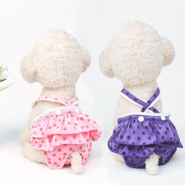 pet dog physiological pants teddy polka dot strap skirt menstruation pants bitch hygienic safety panties pet supplies
pet dog physiological pants teddy polka dot strap skirt menstruation pants bitch hygienic safety panties pet supplies