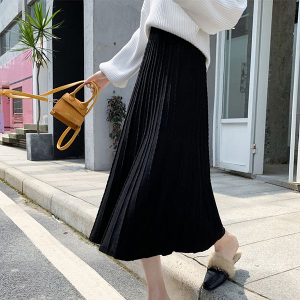 skirts women skirt knitted 4 colors high waist one step pleated mid-length autumn and winter warm soft female, Black
skirts women skirt knitted 4 colors high waist one step pleated mid-length autumn and winter warm soft female, Black