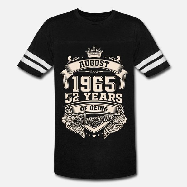 born in august 1965 t shirt men designer short sleeve euro size s-3xl standard cute breathable spring autumn formal shirt, White;black
born in august 1965 t shirt men designer short sleeve euro size s-3xl standard cute breathable spring autumn formal shirt, White;black