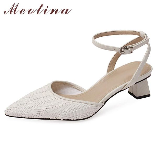 meotina ankle strap shoes women mid heel dress sandals pointed toe square heels buckle strap female sandals summer beige size 40, Black
meotina ankle strap shoes women mid heel dress sandals pointed toe square heels buckle strap female sandals summer beige size 40, Black