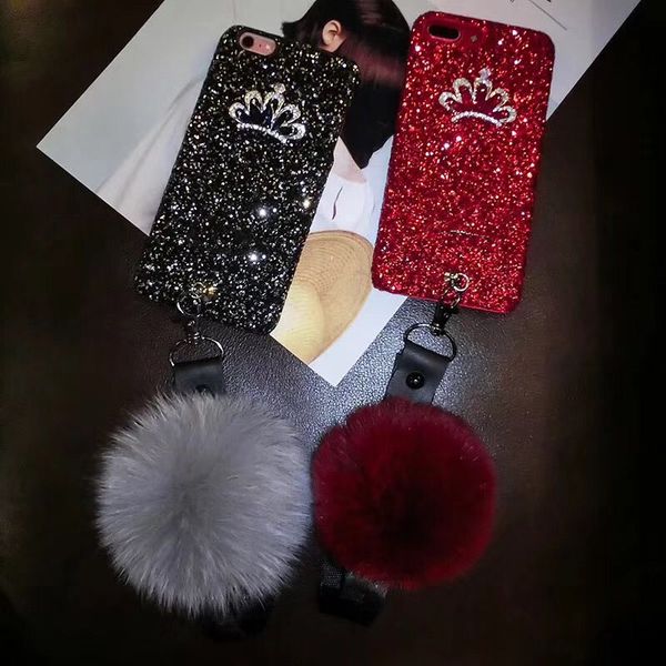 glitter diamond crown hair ball phone case for iphone 11pro max 2020se xsmax xr 6 6s plus 7 plus 8 plus pc hard cover strap cases
glitter diamond crown hair ball phone case for iphone 11pro max 2020se xsmax xr 6 6s plus 7 plus 8 plus pc hard cover strap cases