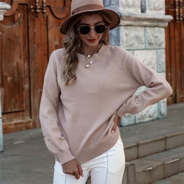 womens designer sweater pullover solid color printed long sleeve beads fashion female clothing dropshipping autumn winter, White;black
womens designer sweater pullover solid color printed long sleeve beads fashion female clothing dropshipping autumn winter, White;black