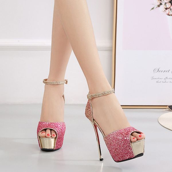 2020 new woman party sequin shoes gradient pink peep toe stilleto red bottom high heels 14cm platform women pumps, Black
2020 new woman party sequin shoes gradient pink peep toe stilleto red bottom high heels 14cm platform women pumps, Black