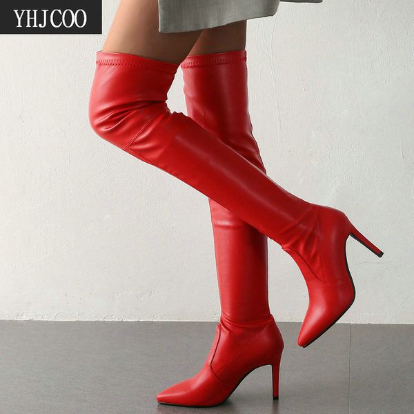 new women high heels boots autumn winter over the knee thigh boots stretch fabric slim thin legs women plus size 43, Black
new women high heels boots autumn winter over the knee thigh boots stretch fabric slim thin legs women plus size 43, Black