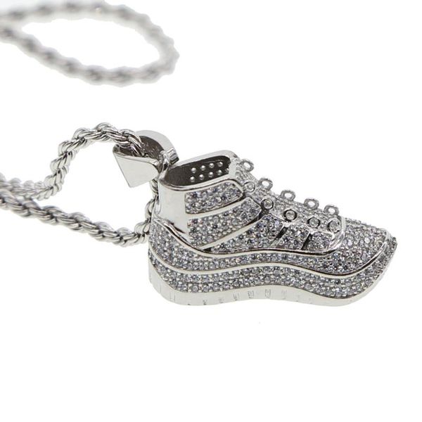 new 24inch rope chain gold pave cubic zirconia cz iced out hip hop men women shoe pendant necklace jewelry bling bling, Silver
new 24inch rope chain gold pave cubic zirconia cz iced out hip hop men women shoe pendant necklace jewelry bling bling, Silver