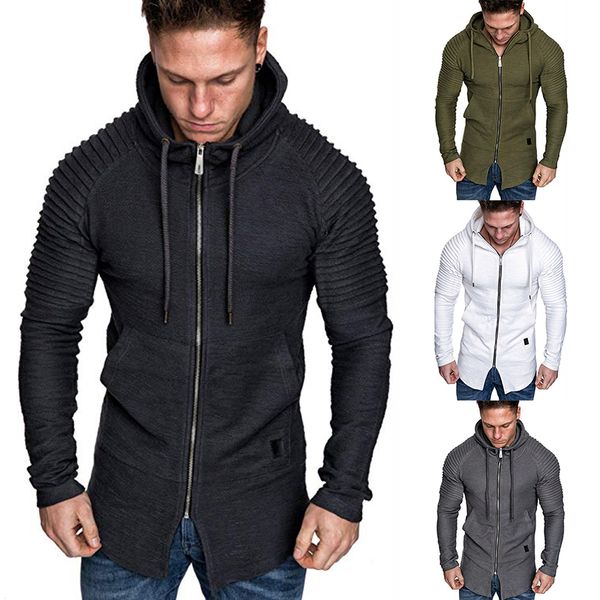 new hoodies sweatshirt men's solid color matching leather zipper design hooded sweater, Black
new hoodies sweatshirt men's solid color matching leather zipper design hooded sweater, Black