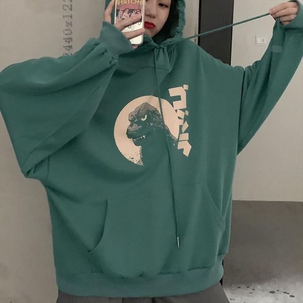 long sleeve dinosaur hoodies women pullovers sweatshirts hooded female loose fashion autumn winter korean style new hoodies, Black
long sleeve dinosaur hoodies women pullovers sweatshirts hooded female loose fashion autumn winter korean style new hoodies, Black
