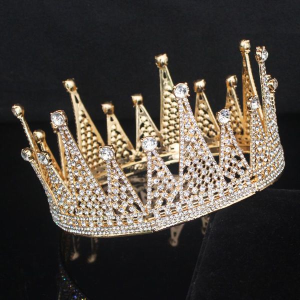 large rhinestone queen king tiara crown bridal headpiece wedding head jewelry accessories women hair ornaments pageant diadem, Golden;silver
large rhinestone queen king tiara crown bridal headpiece wedding head jewelry accessories women hair ornaments pageant diadem, Golden;silver