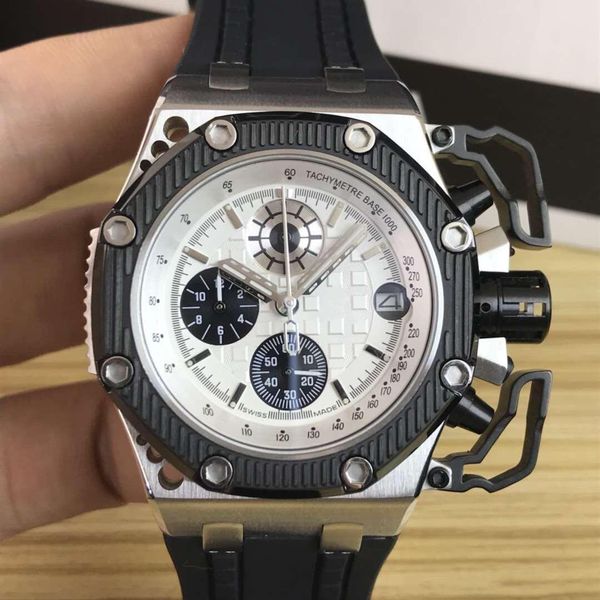 Royal oak offshore 26165IO.OO.A002CA.01 high-end men's luxury watch.Dial diameter 44 mm.Six stitches.Timing quartz watch.
Royal oak offshore 26165IO.OO.A002CA.01 high-end men's luxury watch.Dial diameter 44 mm.Six stitches.Timing quartz watch.