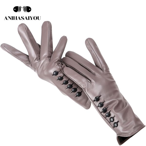 fashion color 6 black snap buttons women' gloves,brand sensitive touch gloves,upscale sheepskin women' leather gloves - 2011, Blue;gray
fashion color 6 black snap buttons women' gloves,brand sensitive touch gloves,upscale sheepskin women' leather gloves - 2011, Blue;gray