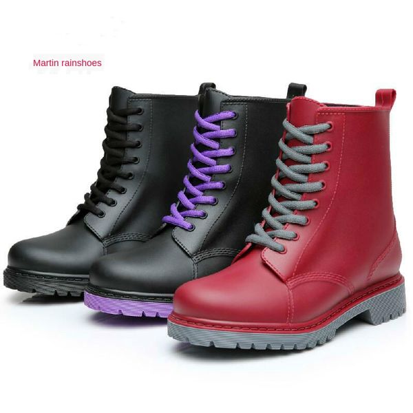 women boots brand design boots rain boot shoes woman solid rubber waterproof flats fashion shoes, Black
women boots brand design boots rain boot shoes woman solid rubber waterproof flats fashion shoes, Black