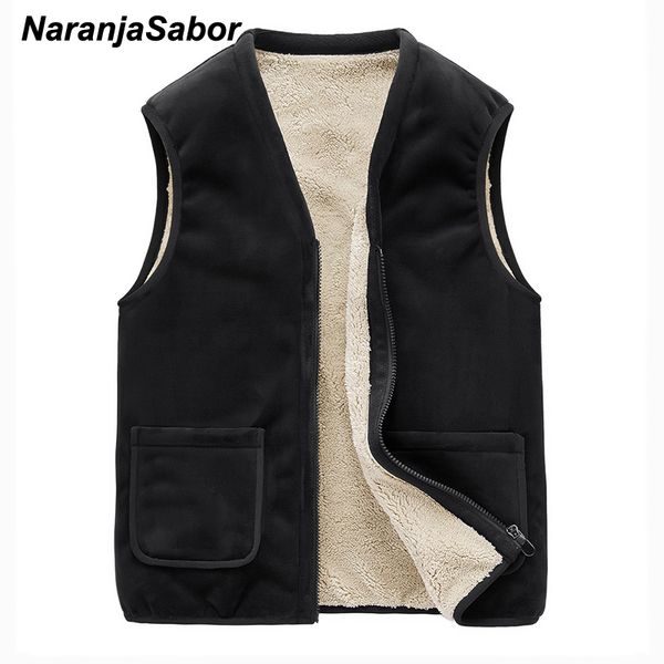 naranjasabor winter men's vest new men thick warm wool sleeveless vest windproof casual outwear male brand clothing -5xl n618, Black;white
naranjasabor winter men's vest new men thick warm wool sleeveless vest windproof casual outwear male brand clothing -5xl n618, Black;white