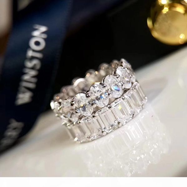 weeding rings winston 5a diamond s925 sterling silver for women christmas new year gift present, Golden;silver 
weeding rings winston 5a diamond s925 sterling silver for women christmas new year gift present, Golden;silver