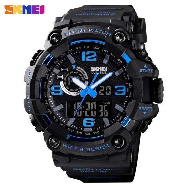 skmei sport watch men clock male led dual digital quartz wrist watches men's digital-watch relogio masculino, Slivery;brown 
skmei sport watch men clock male led dual digital quartz wrist watches men's digital-watch relogio masculino, Slivery;brown