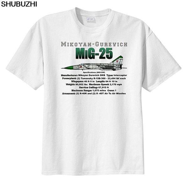 men's mikoyan-gurevich mig-25 short sleeve t-shirt shubuzhi funny cotton casual tee printed tee
men's mikoyan-gurevich mig-25 short sleeve t-shirt shubuzhi funny cotton casual tee printed tee