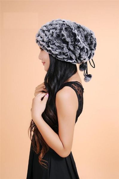 women natural fur hat for winter knitted caps of natural rex fur baggy hats white brown gray color beanies h106, Blue;gray
women natural fur hat for winter knitted caps of natural rex fur baggy hats white brown gray color beanies h106, Blue;gray