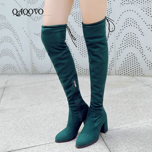 stretch над коленом boots женщины flock кожа площади высокие каблуки ботфорты осень зима zipper high женская обувь, Black
stretch над коленом boots женщины flock кожа площади высокие каблуки ботфорты осень зима zipper high женская обувь, Black