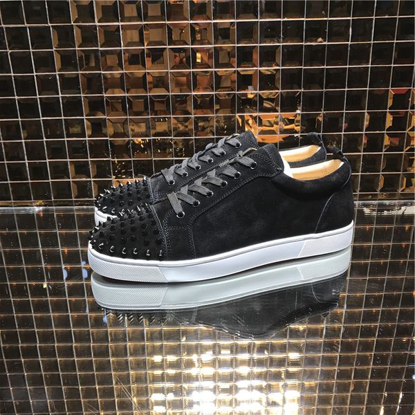 20s black suede leather men's junior suede toe spiked sneakers black mens sneakers high low sports skateboarding shoes with box
20s black suede leather men's junior suede toe spiked sneakers black mens sneakers high low sports skateboarding shoes with box