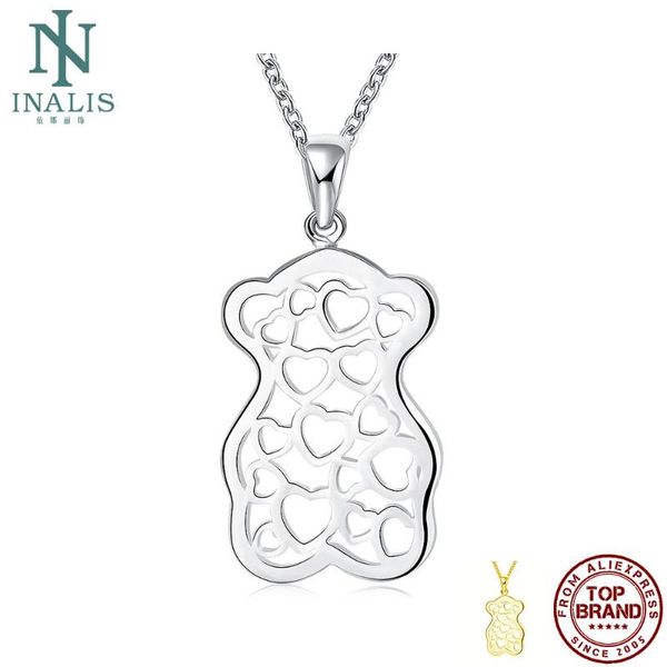 inalis pendant necklaces trendy hollow heart cute bear necklaces for women gold color long chain jewelry friendship gift, Silver
inalis pendant necklaces trendy hollow heart cute bear necklaces for women gold color long chain jewelry friendship gift, Silver