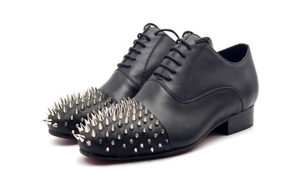 high handmade rivet black oxfords men shoes genuine leather lace up formal wedding party shoes for men
high handmade rivet black oxfords men shoes genuine leather lace up formal wedding party shoes for men