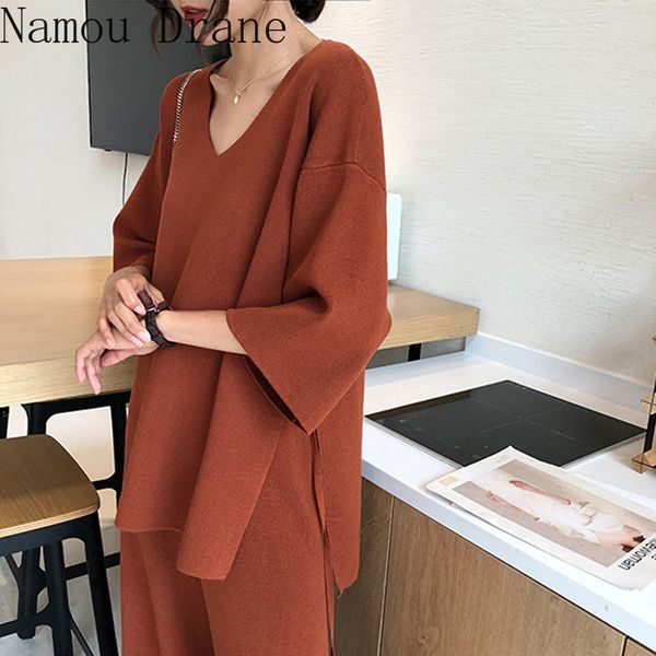 2020 aseven knitted suits female easing of autumn new fund split wide-legged pants twinset sweater big yards two piece sets, Black
2020 aseven knitted suits female easing of autumn new fund split wide-legged pants twinset sweater big yards two piece sets, Black