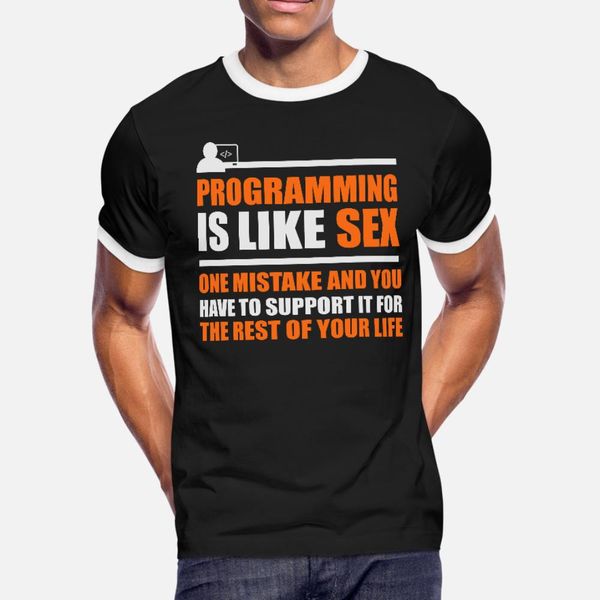 programming mistake t shirt men customized 100% cotton crew neck costume fit new fashion spring autumn unique shirt
programming mistake t shirt men customized 100% cotton crew neck costume fit new fashion spring autumn unique shirt