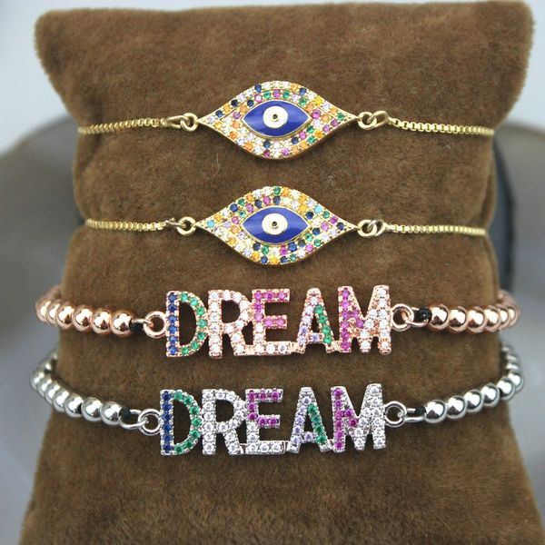 10pcs/lot new design colorful eye/letter dream connector cz bracelet,plated cubic zircon component,popular bracelet wholesale, Black
10pcs/lot new design colorful eye/letter dream connector cz bracelet,plated cubic zircon component,popular bracelet wholesale, Black