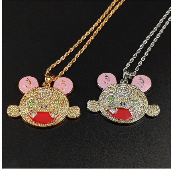 2020 men hip hop takashi murakami kiki pendant necklaces 2020 bling bling crystal cartoon charm necklace for women men, Silver
2020 men hip hop takashi murakami kiki pendant necklaces 2020 bling bling crystal cartoon charm necklace for women men, Silver
