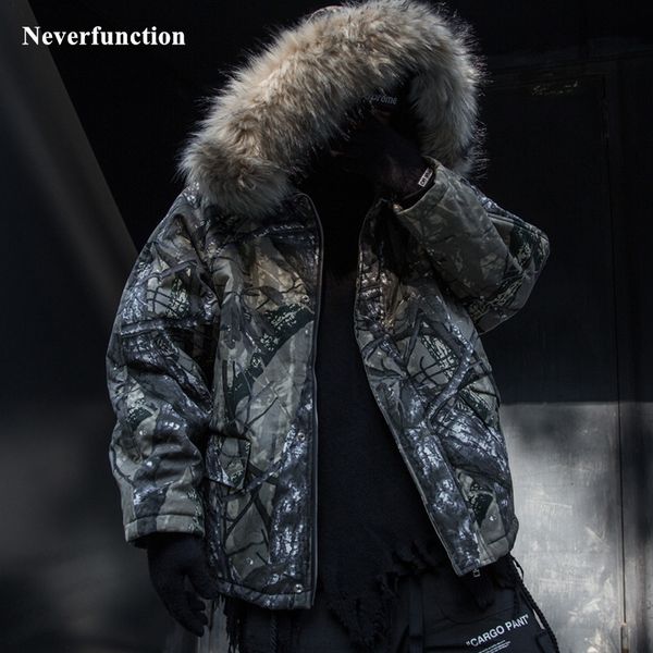 winter thick camouflage fur collar windproof parka jacket streetwear fashion men loose warm hooded coat cotton padded outerwear, Black
winter thick camouflage fur collar windproof parka jacket streetwear fashion men loose warm hooded coat cotton padded outerwear, Black