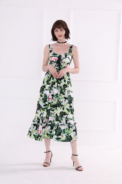 bandage and spaghetti strap dress women's summer floral printing dressess beach vacation casual dress, Black;gray
bandage and spaghetti strap dress women's summer floral printing dressess beach vacation casual dress, Black;gray