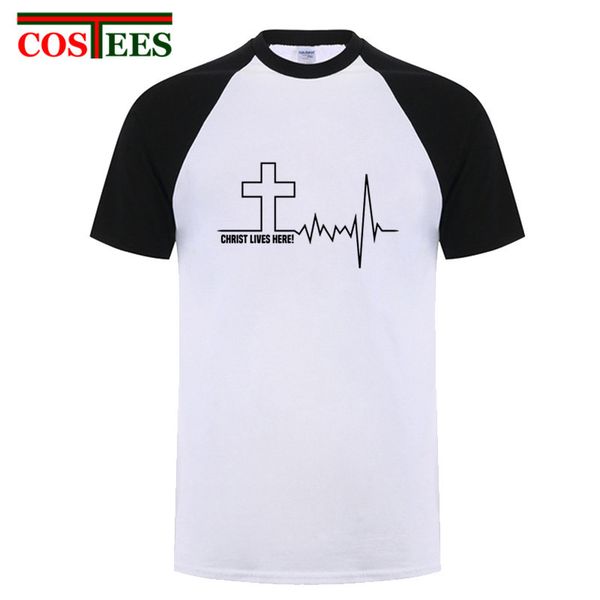 funny christ lives here cross heartbeat t shirt men christian t-shirt jesus christ tshirt casual letter print tees leisure shirt
funny christ lives here cross heartbeat t shirt men christian t-shirt jesus christ tshirt casual letter print tees leisure shirt