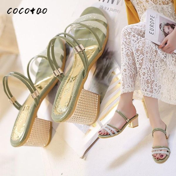 sandals summer rhinestone fairy style 2021 temperament fashion wild two wear roman thick heel, Black
sandals summer rhinestone fairy style 2021 temperament fashion wild two wear roman thick heel, Black